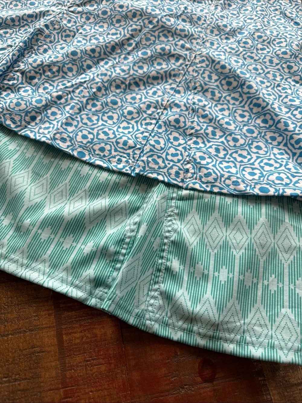 RipSkirt Hawaii Wraps Lot Of 2 Skirts Medium Length 1 Blue Tropical Beachwear